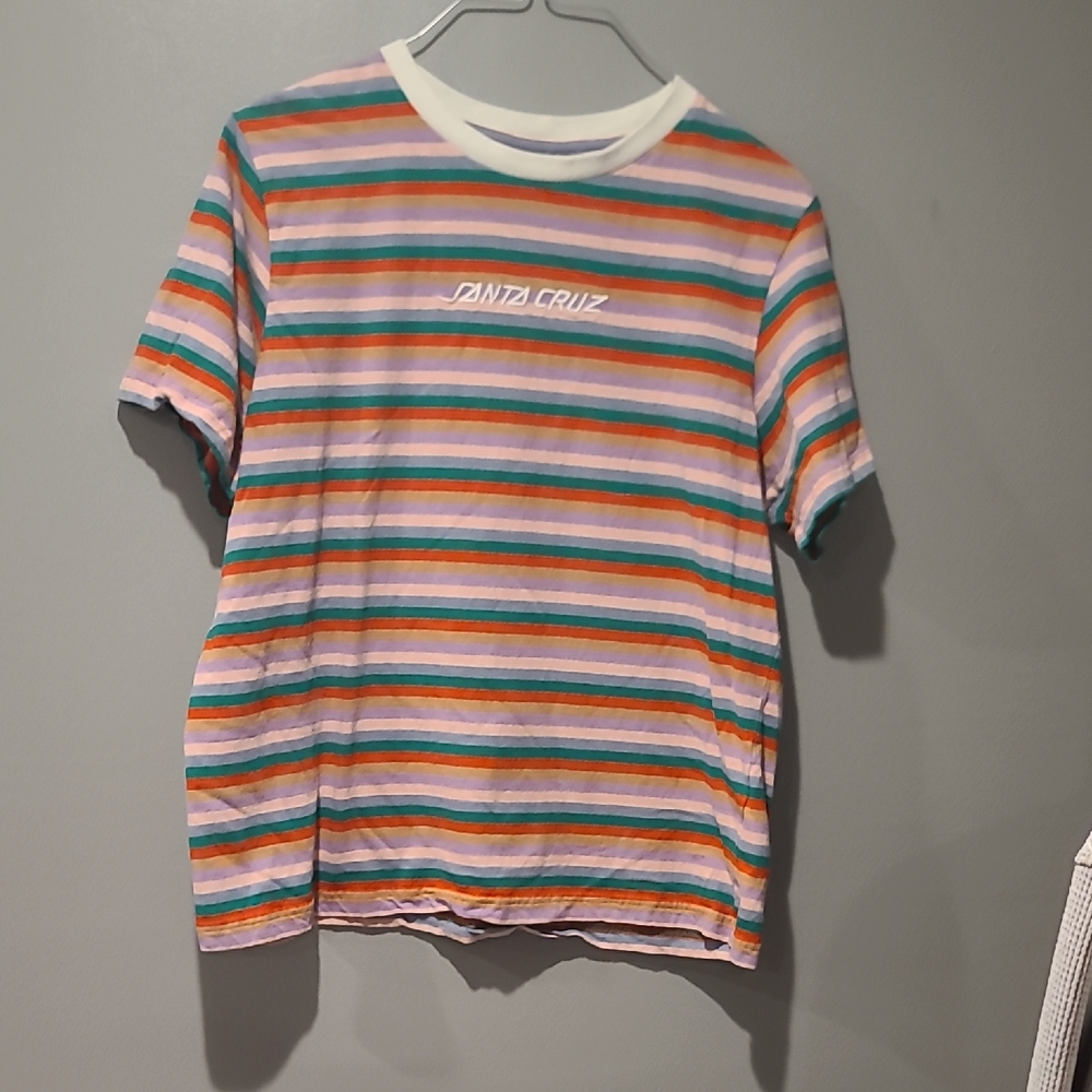 Santa Cruz Skateboards Kids Multicolor Striped Tee